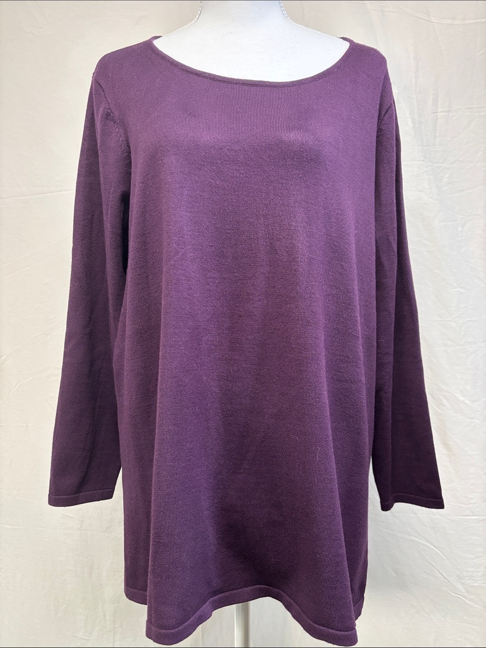 Women's Plum Long Sleeve Sweater